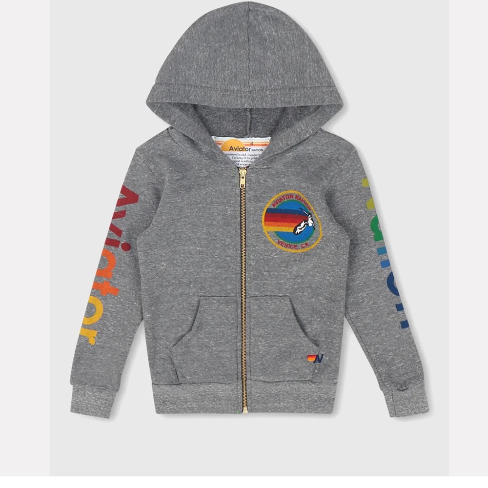 Aviator Nation Kids' Gray Hoodie